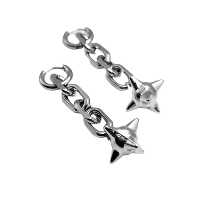 Spiked Ball Drop Earringz