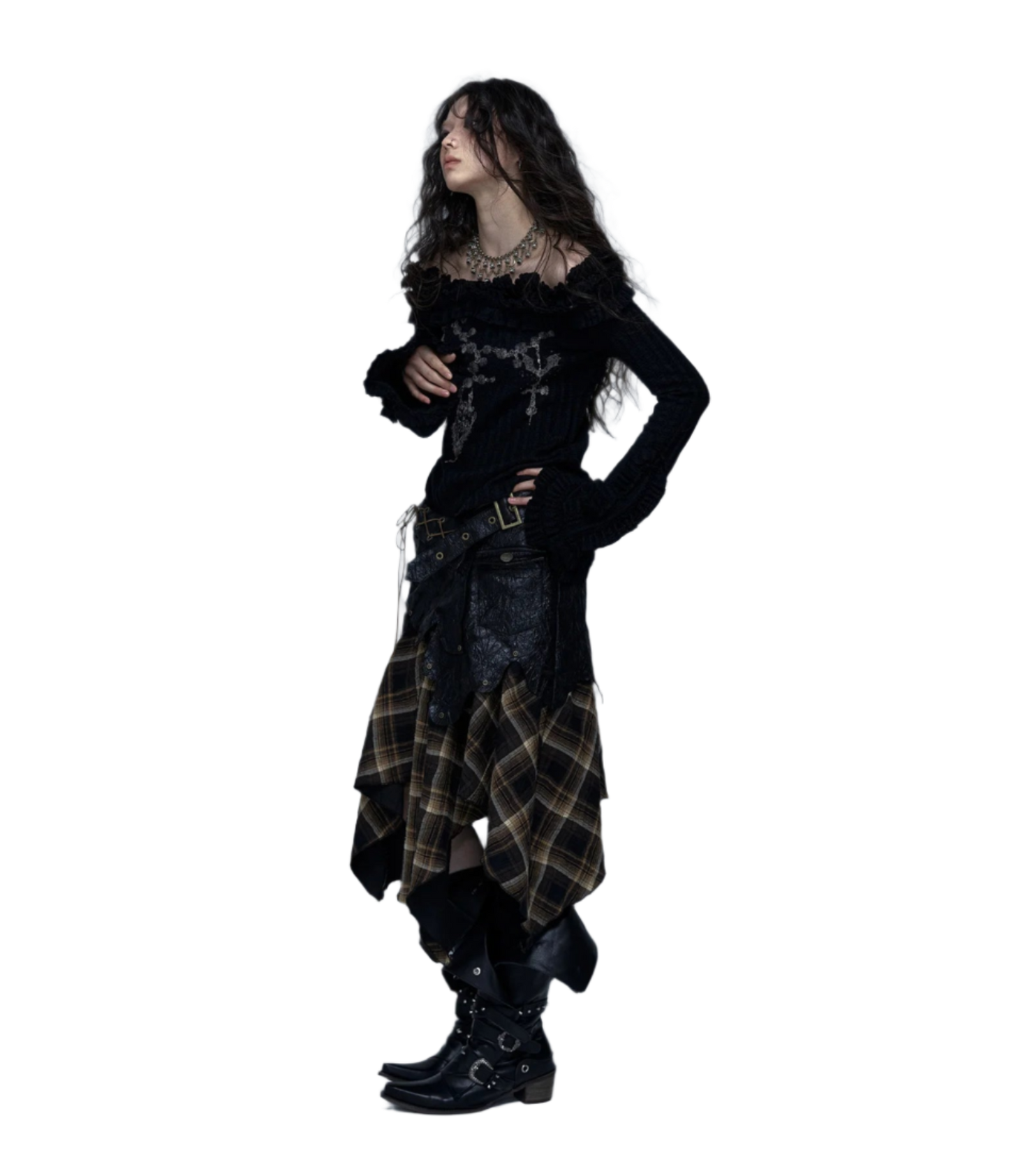 Off Shoulder Knitted Top