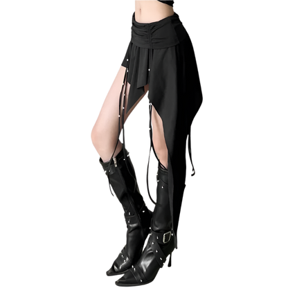 Asymmetrical Black Skirt
