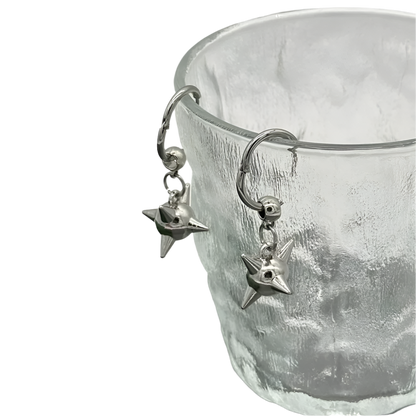 Spiked Ball Drop Earringz