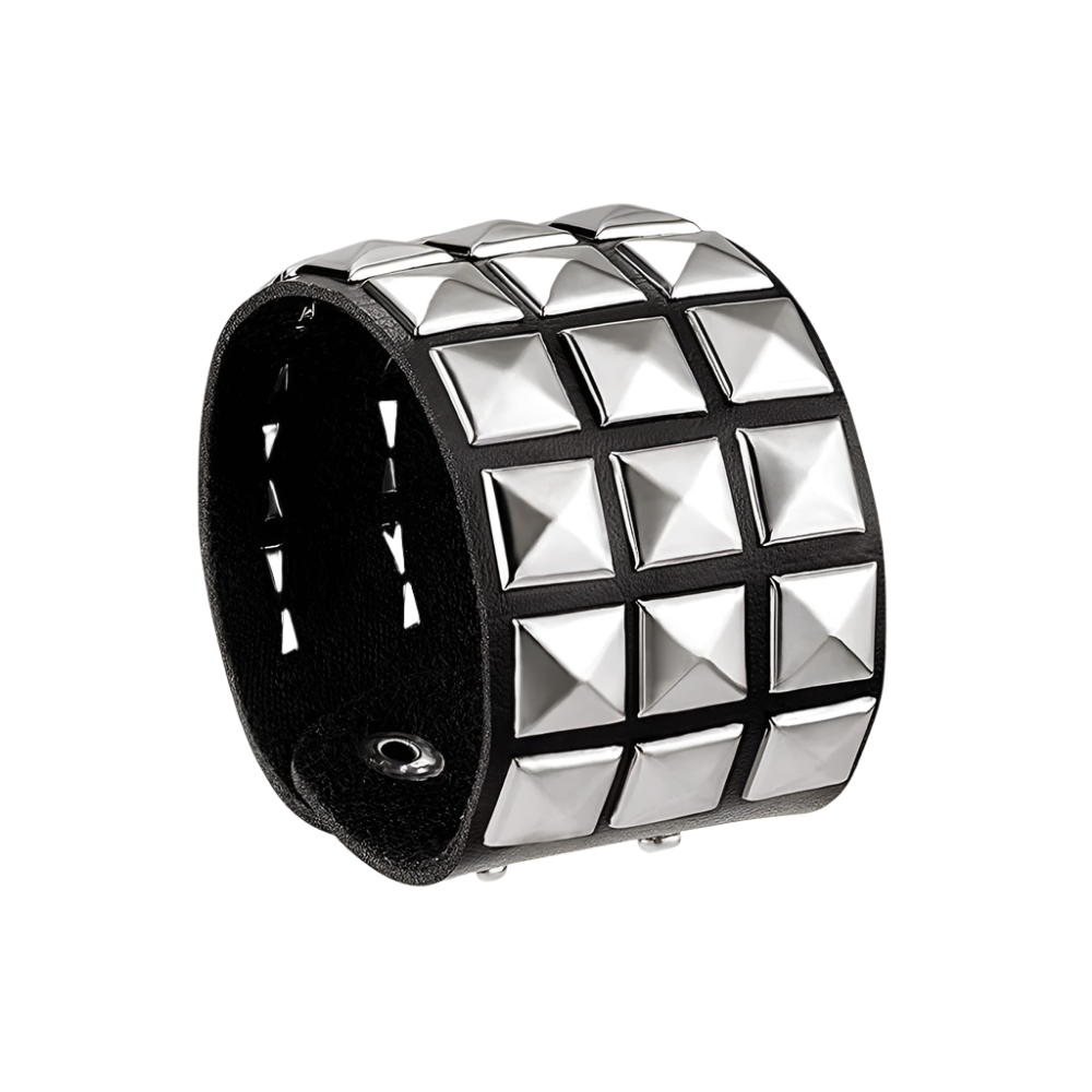 Leather Braceletz with Pendant + Chain Accessories