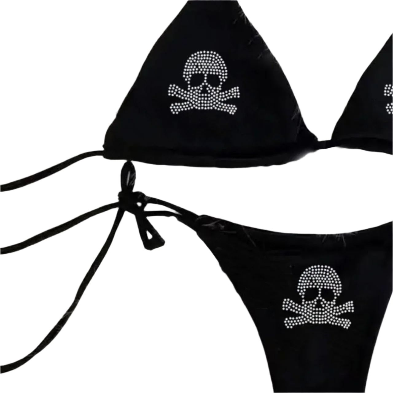 Rhinestone Skullz Bikini set
