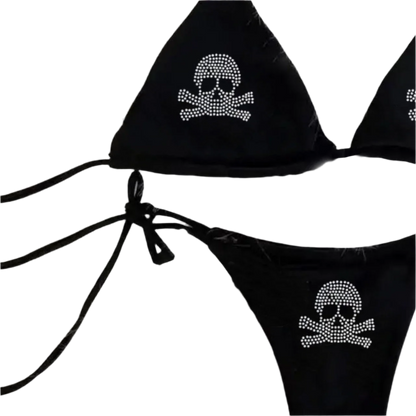 Rhinestone Skullz Bikini set