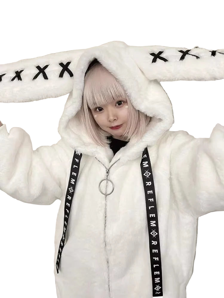 Kawaii Bunny Fleece Hoodie