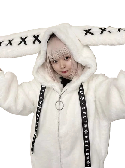 Kawaii Bunny Fleece Hoodie