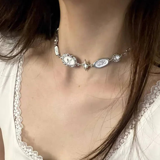 Y2K Silver Chokerz