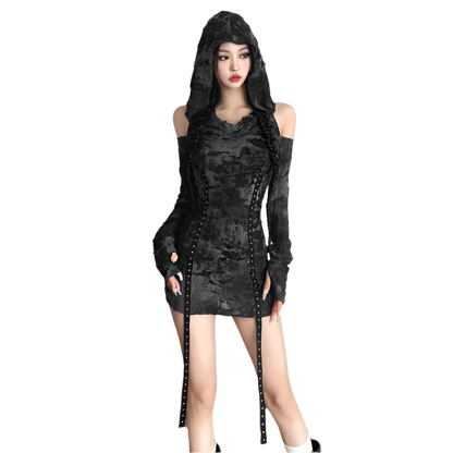 Hooded Mini Dress