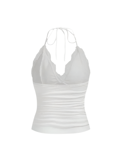 Halter Neck Lace Top