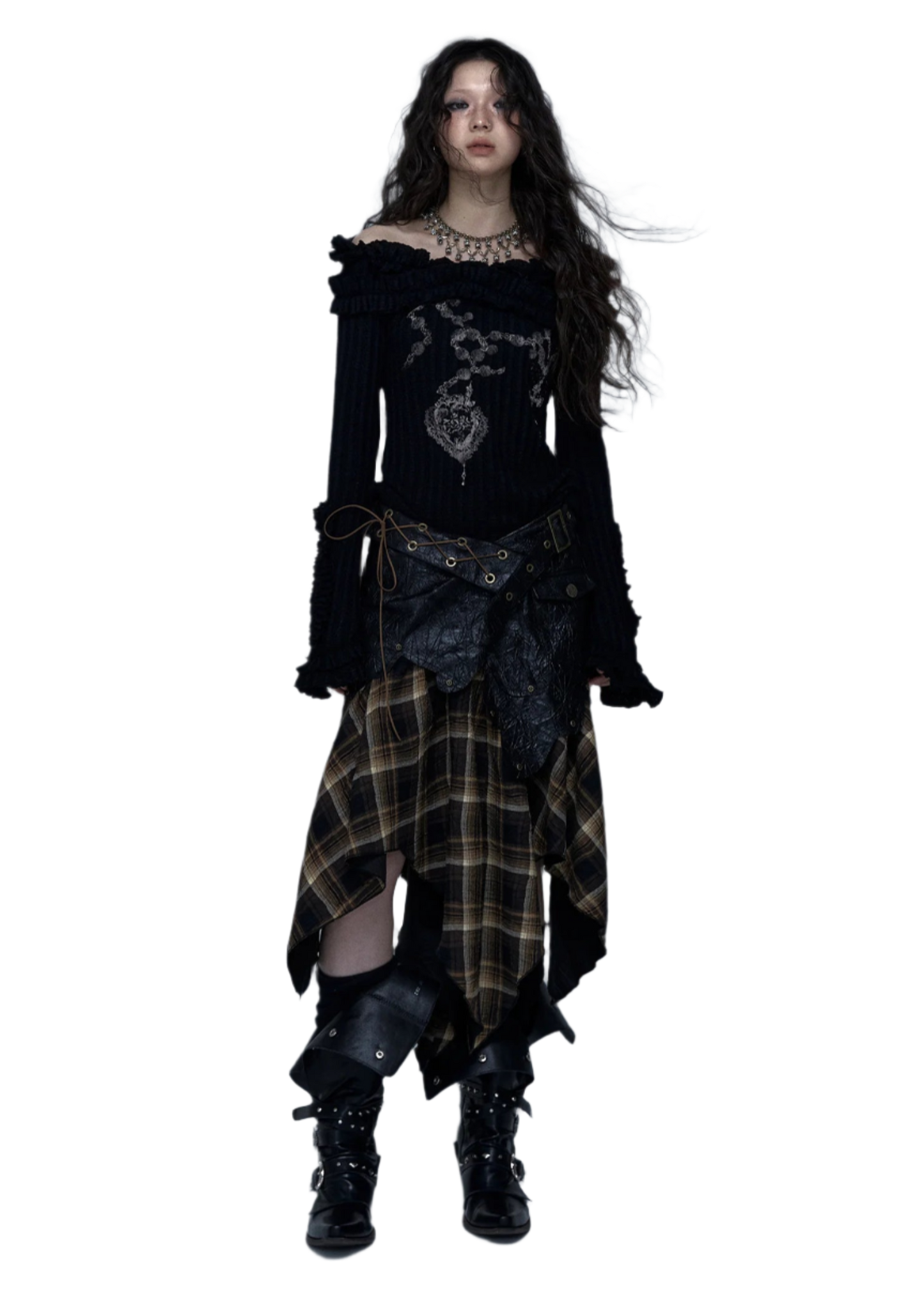 Off Shoulder Knitted Top