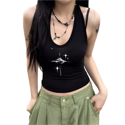Eye Star Print Tank