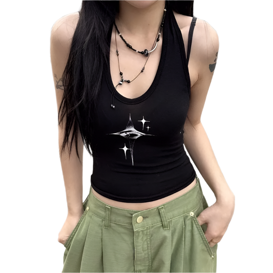 Eye Star Print Tank