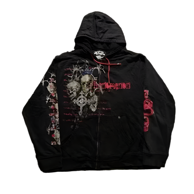Afflicton Style Zip Up Hoodiez