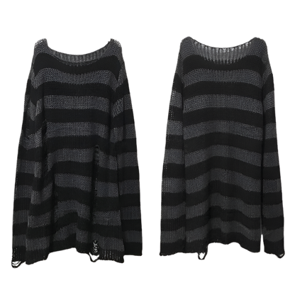 Multi Colour Long Length Distressed Jumperz