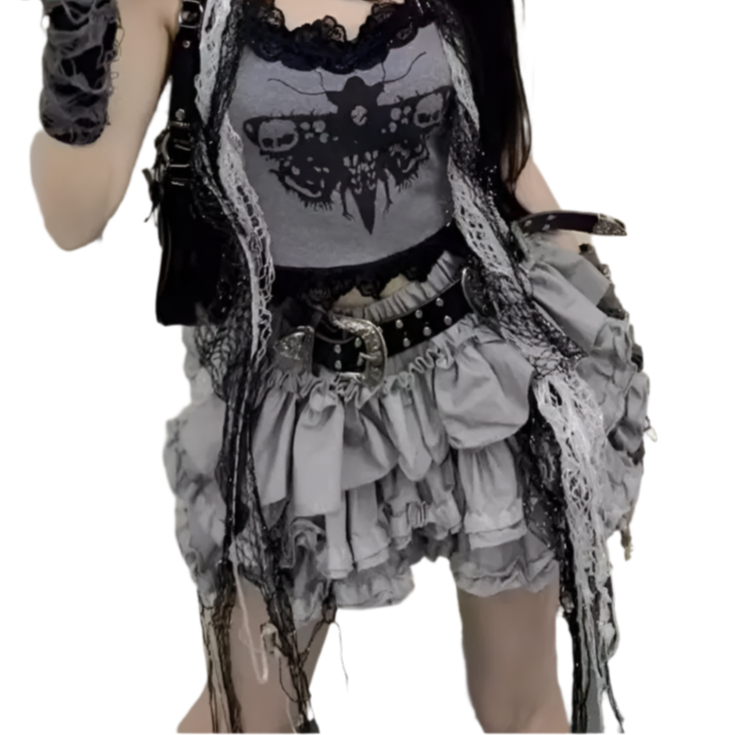 Ruffle Mini Skirt