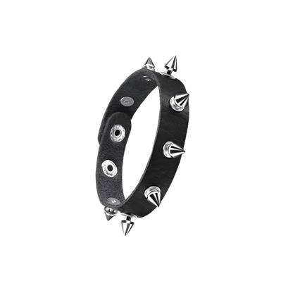 Leather Braceletz with Pendant + Chain Accessories