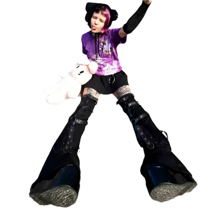 Long Strapped Leg Warmerz