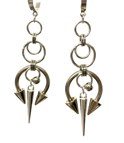 Multi Hoop with Rivet Detailed Earringz