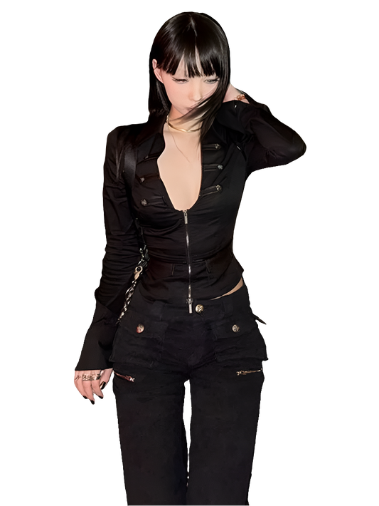 Slim Fit Zip Up