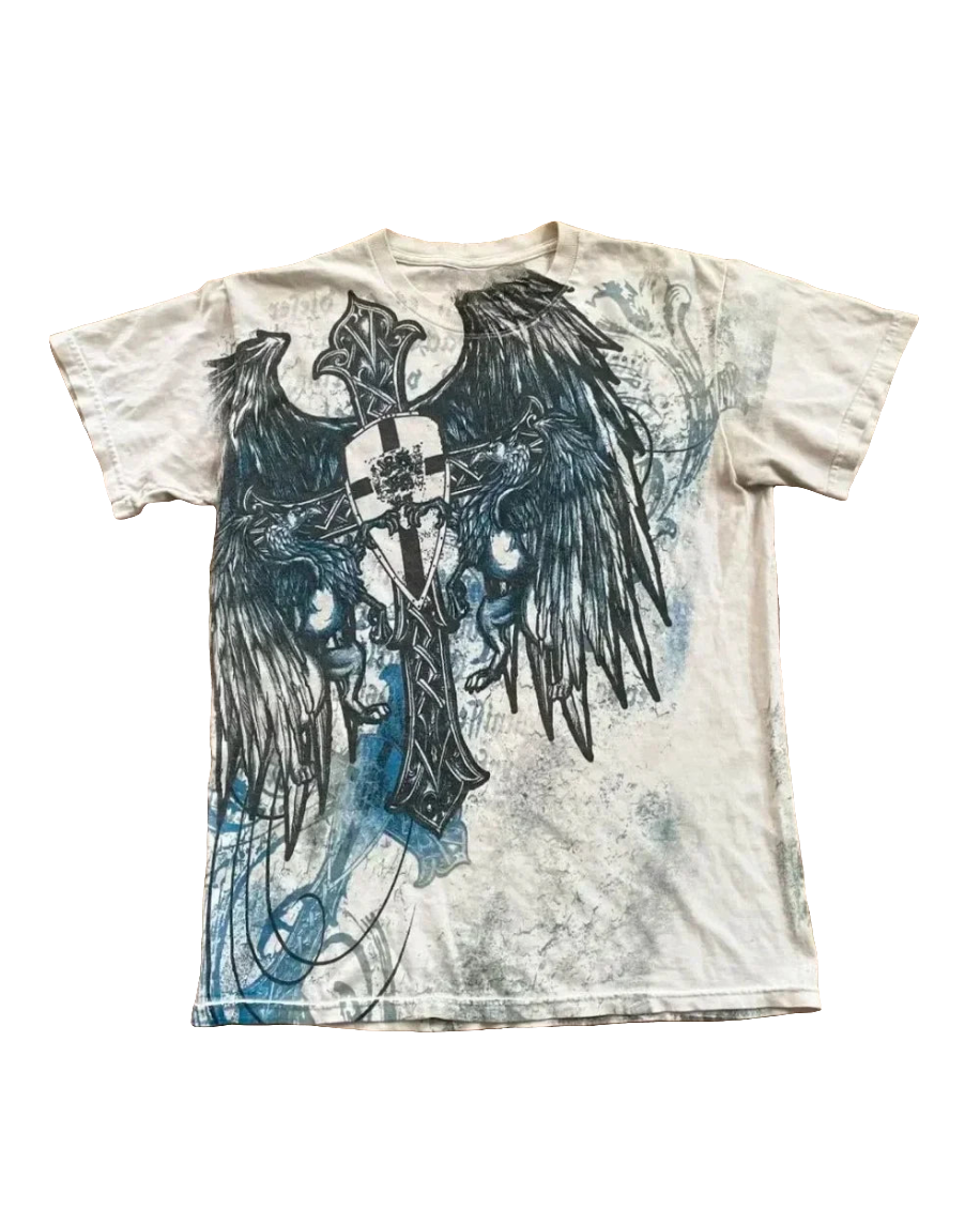Affliction Style Long Sleeve with Y2k Design