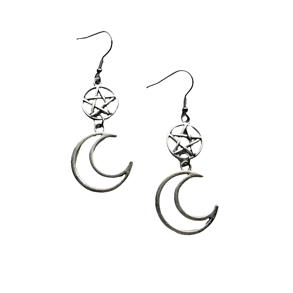 Drop Earringz with Bow Pendant and Heart