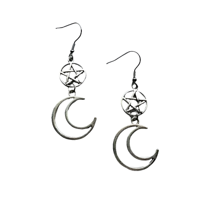 Drop Earringz with Bow Pendant and Heart