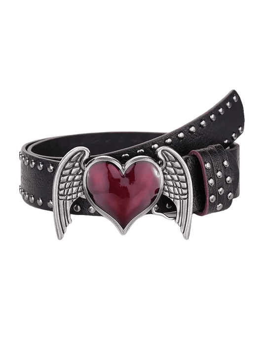 Large Rose Oil Buckled Beltz