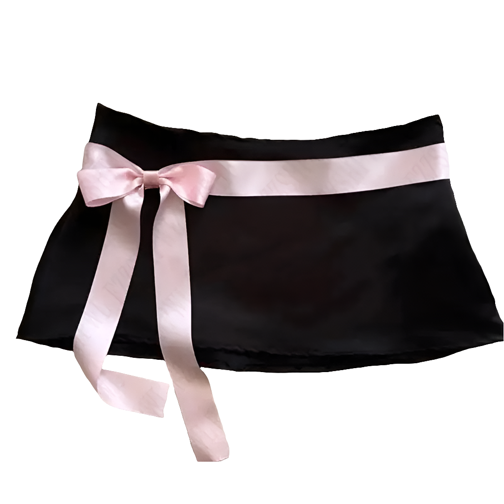 Pleated Mini Skirt with Bowz