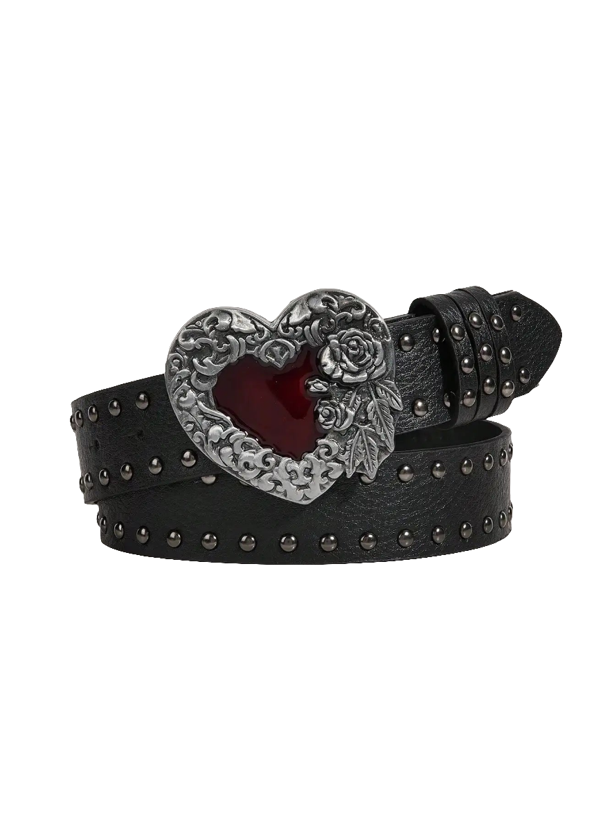 Large Rose Oil Buckled Beltz