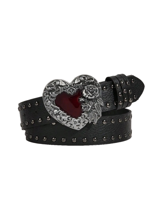 Large Rose Oil Buckled Beltz