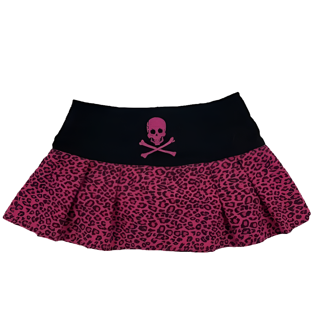 Pleated Mini Skirt with Bowz