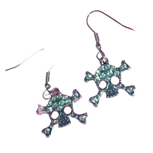 Crystal Skull Earringz