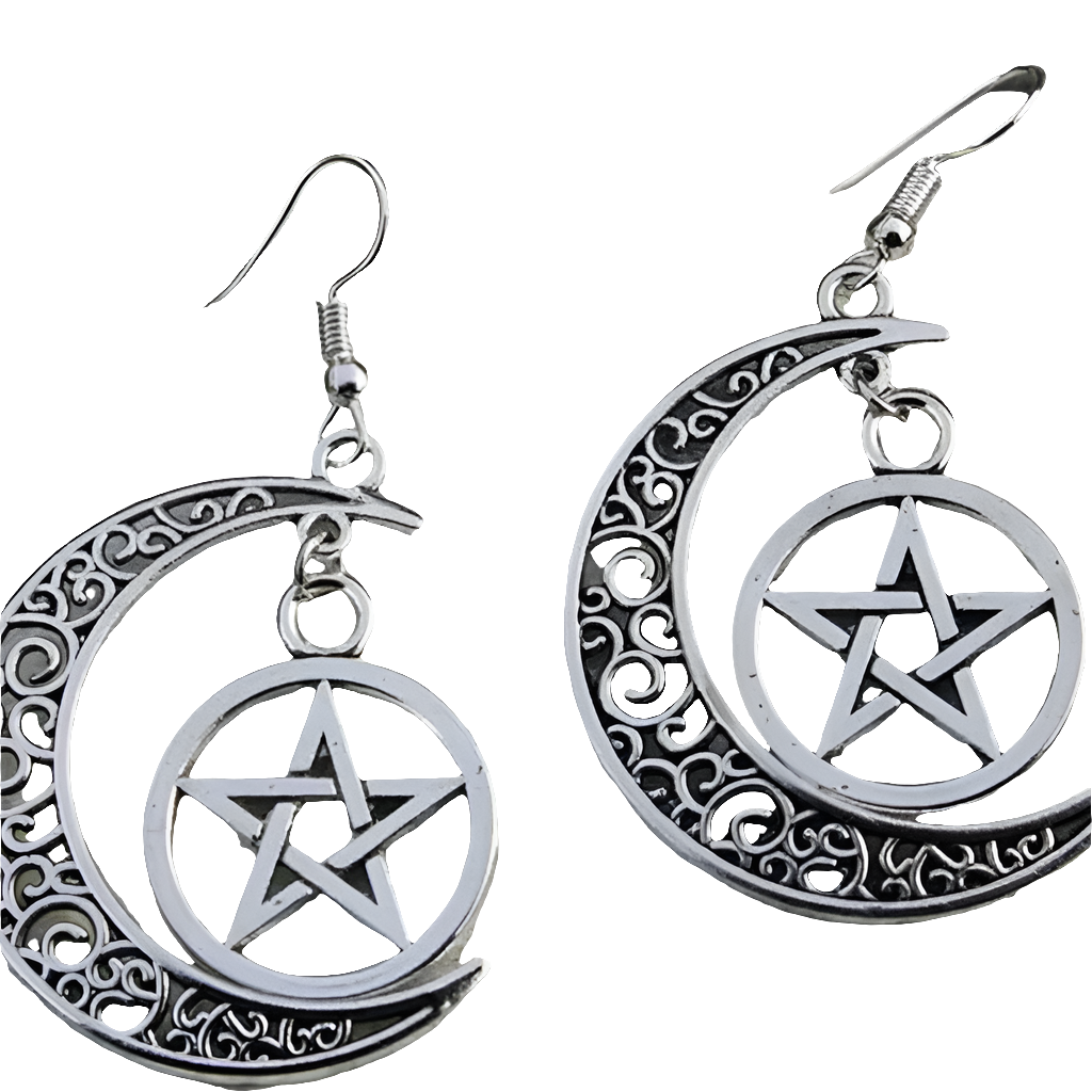 Drop Earringz with Bow Pendant and Heart