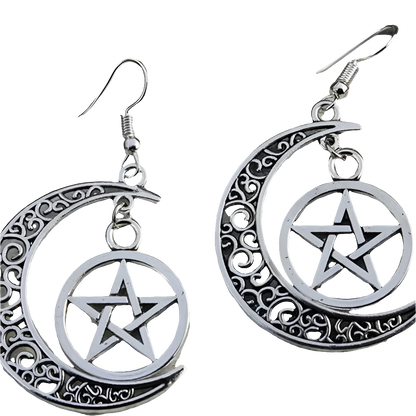 Drop Earringz with Bow Pendant and Heart