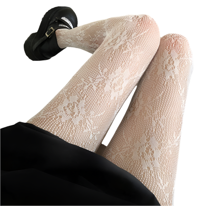 Floral Fishnet Tightz