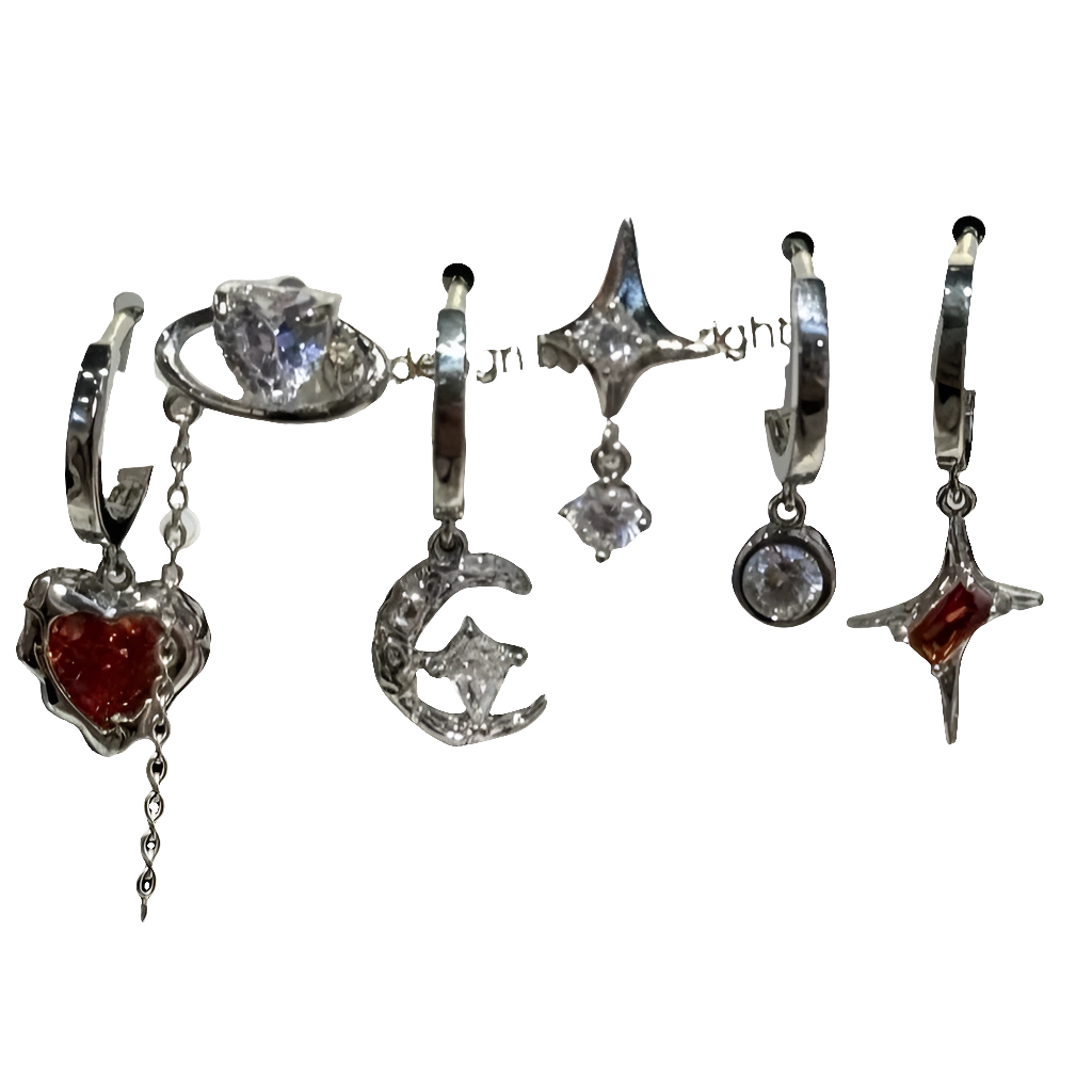 6PCS Set Earringz