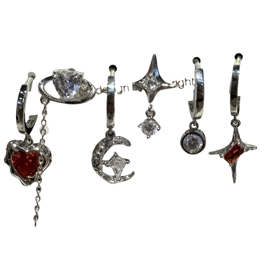 6PCS Set Earringz