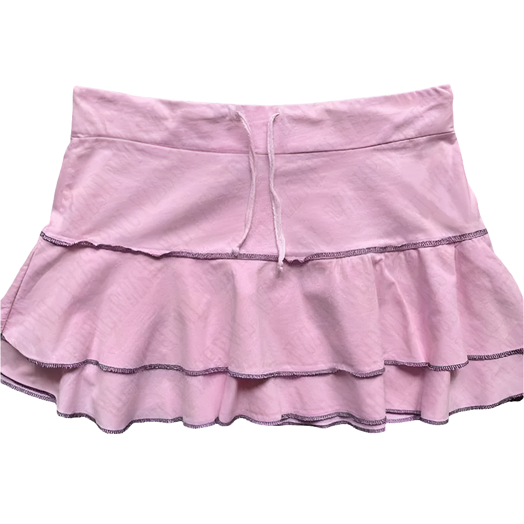 Pleated Mini Skirt with Bowz