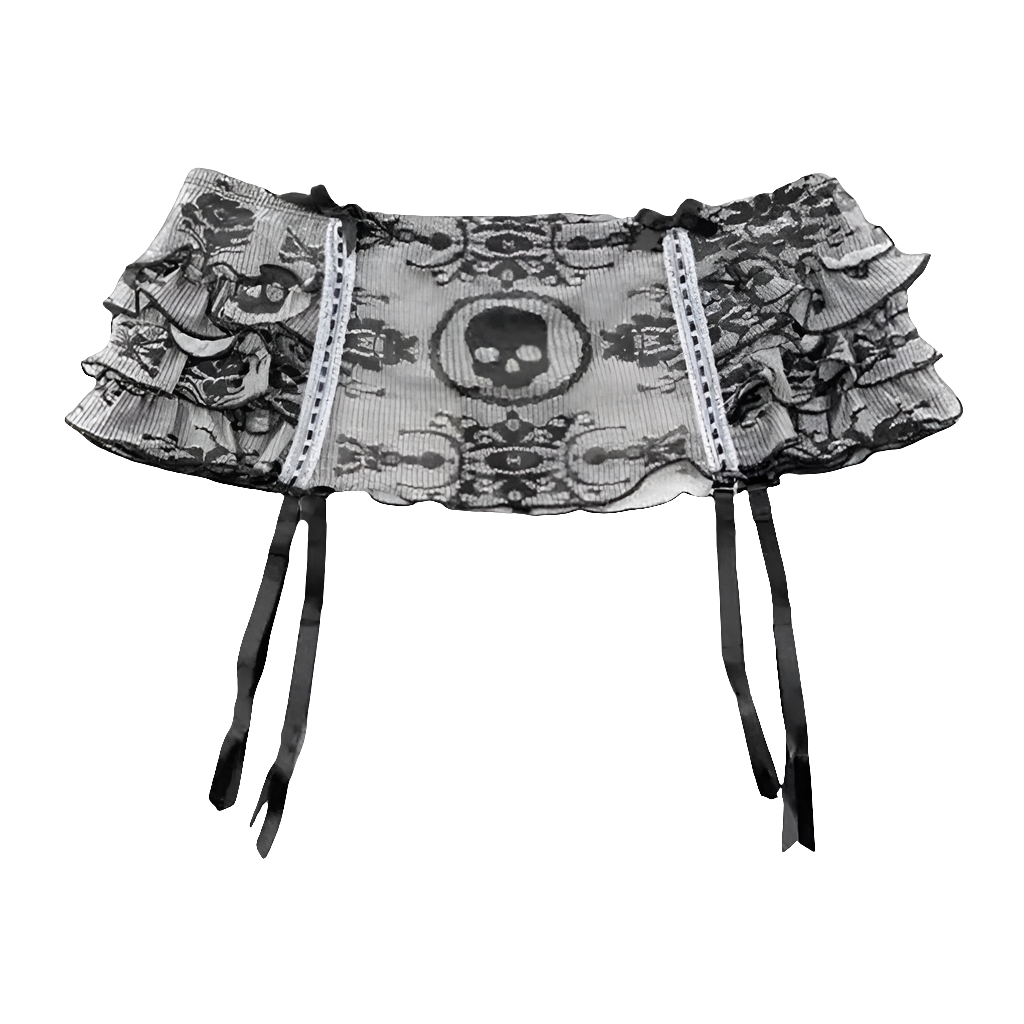 Pleated Mini Skirt with Bowz