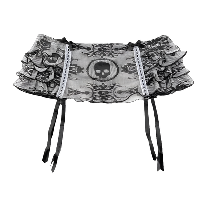 Pleated Mini Skirt with Bowz