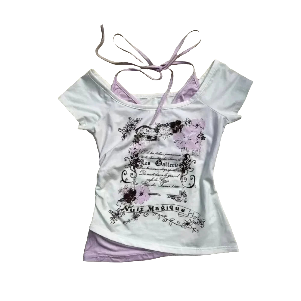 2 Piece Y2K Style Top