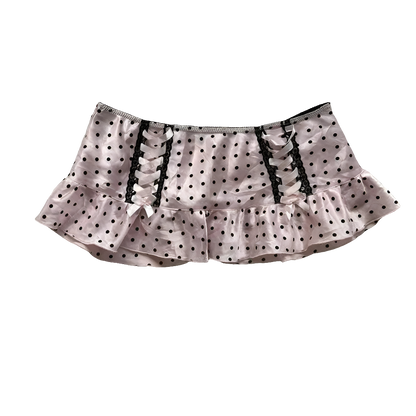 Pleated Mini Skirt with Bowz