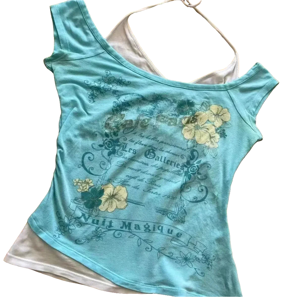 2 Piece Y2K Style Top